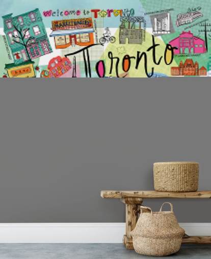 carta da parati colorata toronto