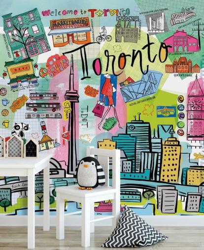 färgglada toronto tapet färgglada toronto tapet