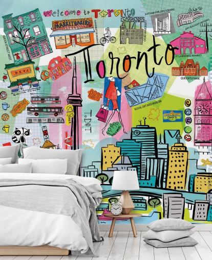 colourful toronto wallpaper