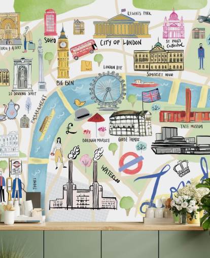 pastel illustration of london wallpaper pastel illustration of london wallpaper