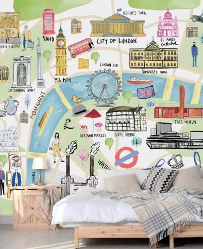 pastel illustration of london wallpaper pastel illustration of london wallpaper