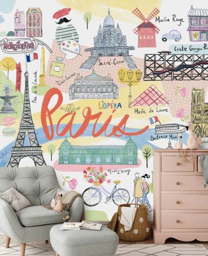 fond d'écran pastel illustration paris fond d'écran pastel illustration paris