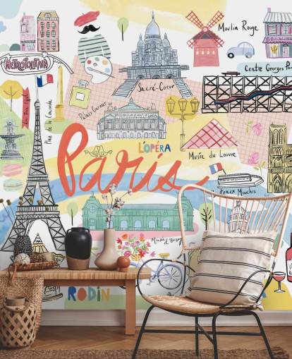 pastel paris illustration wallpaper pastel paris illustration wallpaper