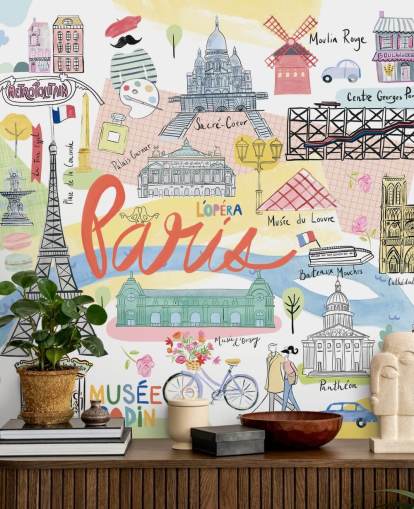 fond d'écran pastel illustration paris fond d'écran pastel illustration paris