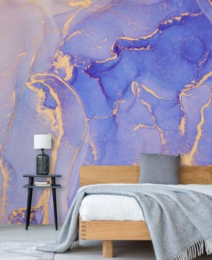 purple and gold watercolour wallpaper