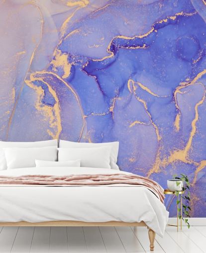 lila und goldene Aquarell-Tapete lila und goldene Aquarell-Tapete