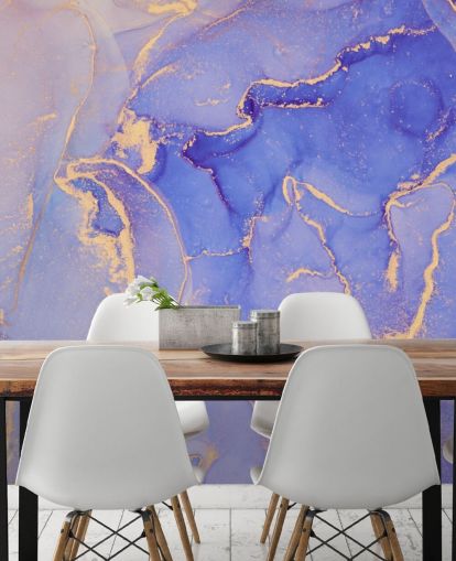 papel de parede aquarela roxo e dourado papel de parede aquarela roxo e dourado