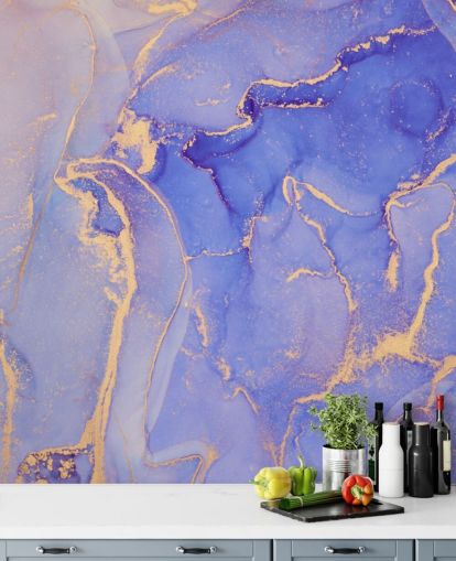 purple and gold watercolour wallpaper