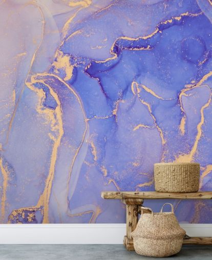 papel pintado acuarela morada y dorada papel pintado acuarela morada y dorada