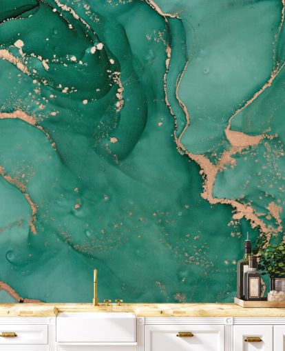 papel pintado efecto mármol verde azulado papel pintado efecto mármol verde azulado