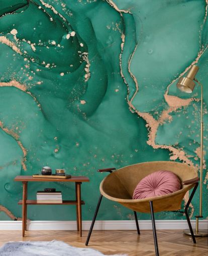 papel pintado efecto mármol verde azulado papel pintado efecto mármol verde azulado