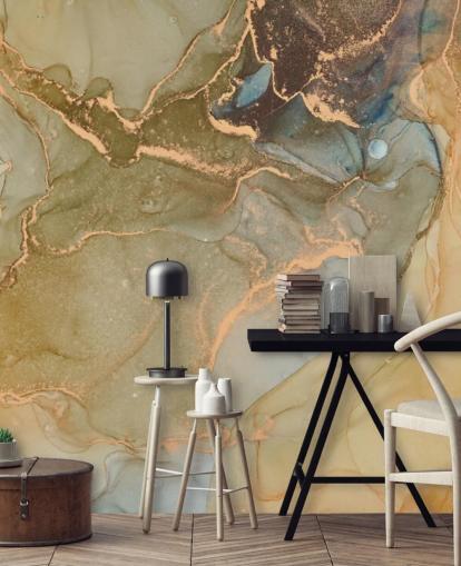 papel de parede de mármore neutro e dourado papel de parede de mármore neutro e dourado