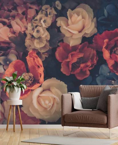 sepia toned fake flowers wallpaper sepia toned fake flowers wallpaper