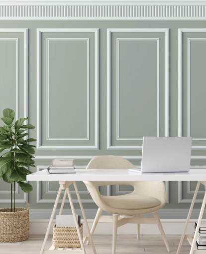 papel de parede com efeito de painel cinza e branco papel de parede com efeito de painel cinza e branco