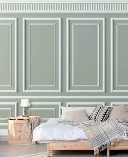 papel de parede com efeito de painel cinza e branco papel de parede com efeito de painel cinza e branco