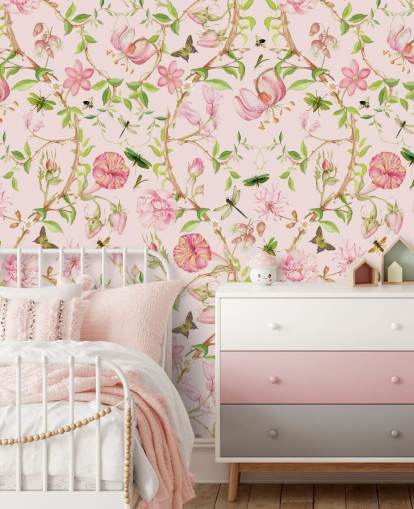 pink floral wallpaper pink floral wallpaper