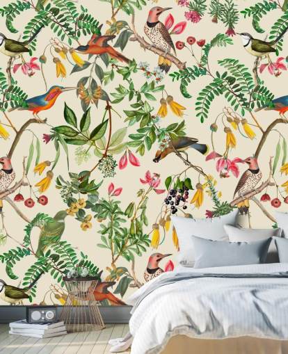 colourful birds wallpaper