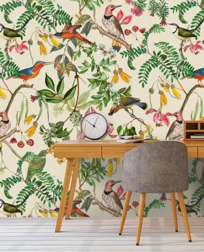 colourful birds wallpaper