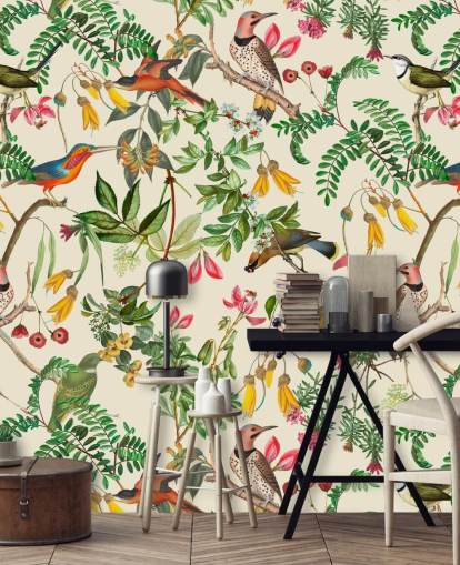 colourful birds wallpaper