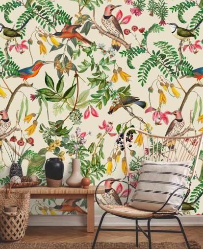 colourful birds wallpaper