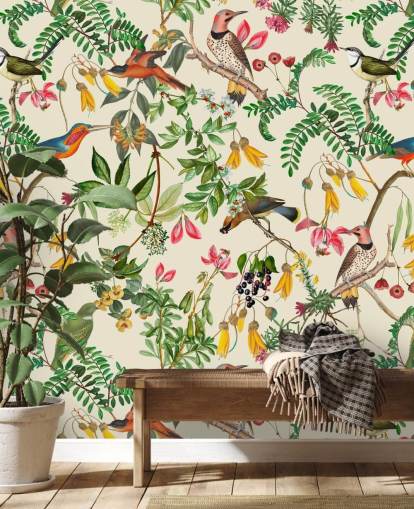 colourful birds wallpaper