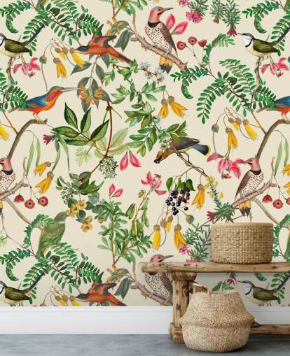 colourful birds wallpaper