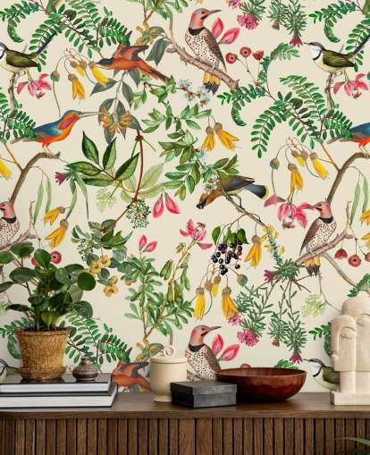 colourful birds wallpaper