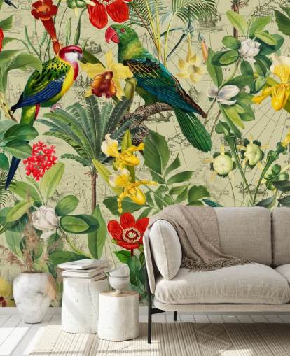 colourful tropical bird wallpaper