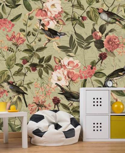 Fondos de birds and flowers