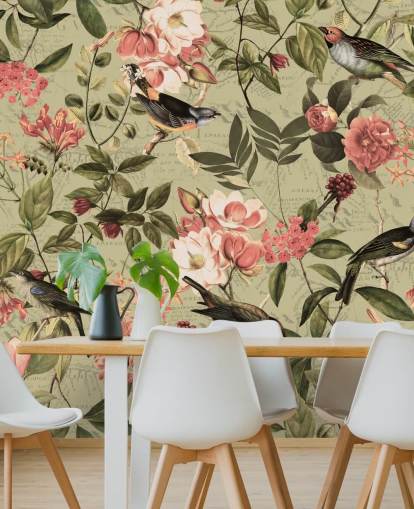 Fondos de birds and flowers