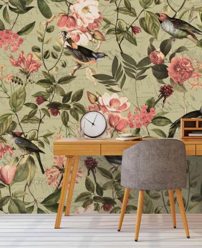 Fondos de birds and flowers