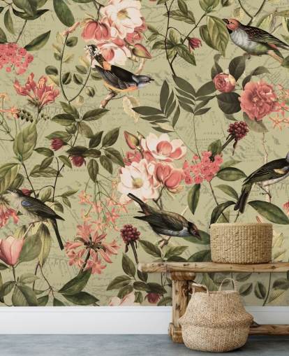 Fondos de birds and flowers