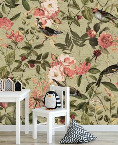 Fondos de birds and flowers