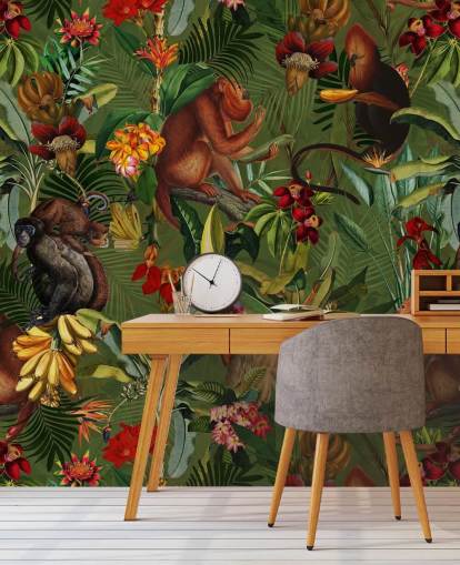 Fondos de monkies in a jungle