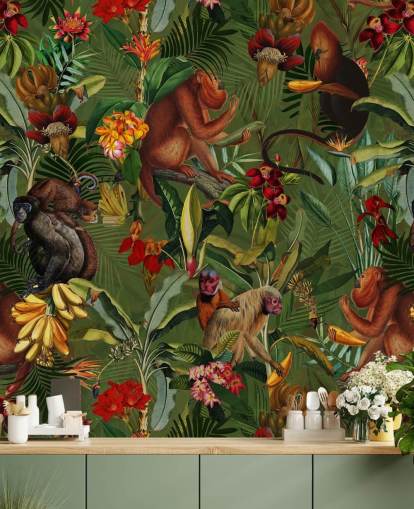 papel de parede monkies in a jungle papel de parede monkies in a jungle