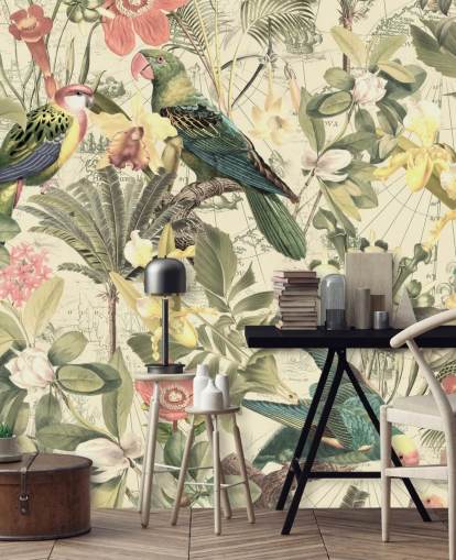 birds and flowers wallpaper birds and flowers wallpaper