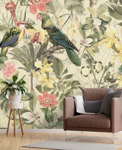 birds and flowers wallpaper birds and flowers wallpaper