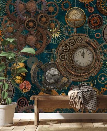 Fondos de old cogs and skulls