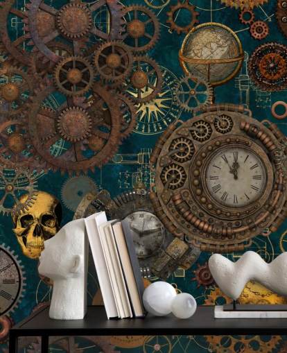 Fondos de old cogs and skulls