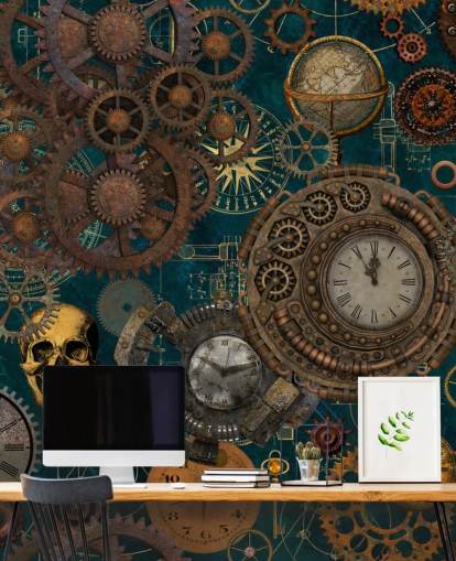 Fondos de old cogs and skulls