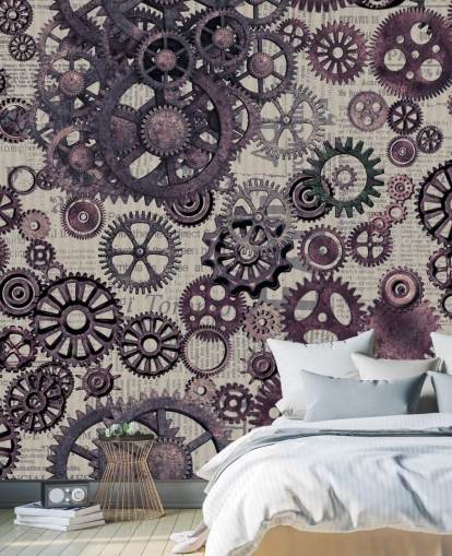 violetti hampaiden steampunk tapetti violetti hampaiden steampunk tapetti