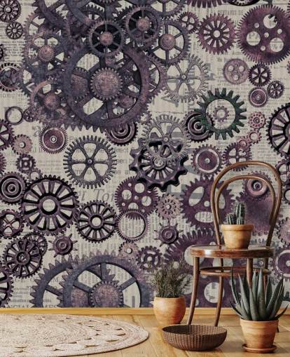 Fondos de purple cogs steampunk Fondos de purple cogs steampunk