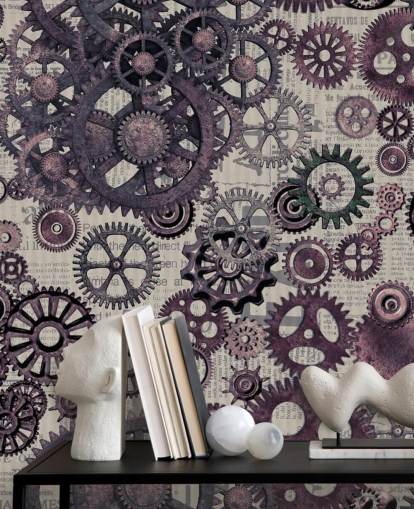 lilla tannhjul steampunk tapet lilla tannhjul steampunk tapet