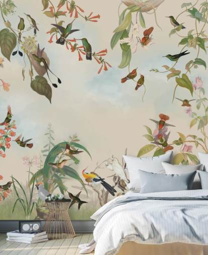 botanical scenery and birds wallpaper botanical scenery and birds wallpaper