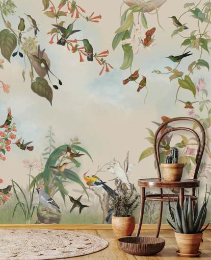 botanical scenery and birds wallpaper botanical scenery and birds wallpaper