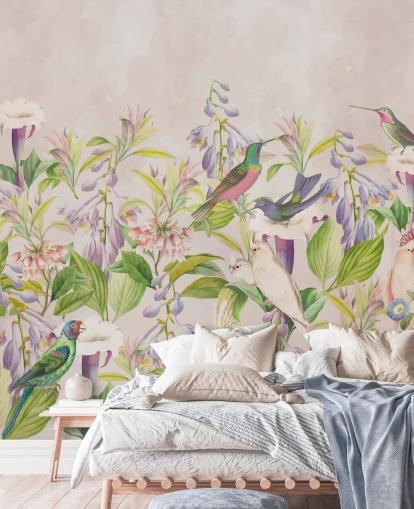 hummingbirds and floral wallpaper hummingbirds and floral wallpaper