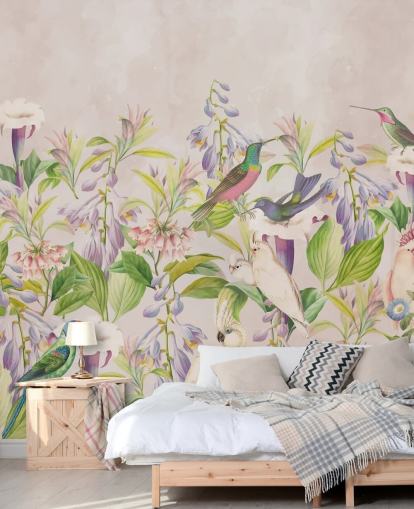 hummingbirds and floral wallpaper hummingbirds and floral wallpaper