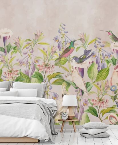 hummingbirds and floral wallpaper hummingbirds and floral wallpaper