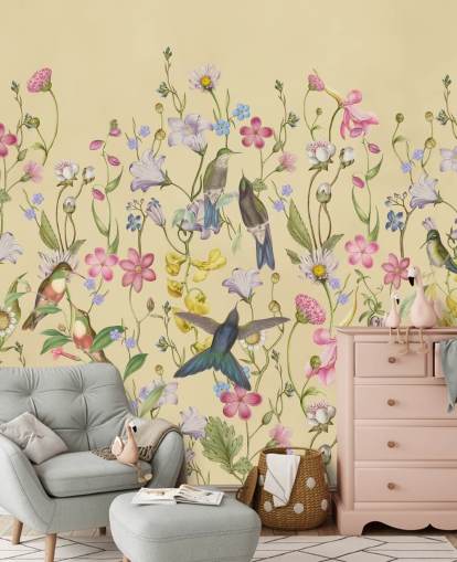 papel pintado chinoiserie pastel flores y pájaros papel pintado chinoiserie pastel flores y pájaros