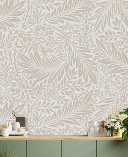 Larkspur mønster tapet i beige av William Morris Larkspur mønster tapet i beige av William Morris